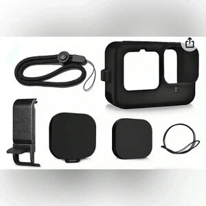 NIB FitStill Black Silicone Sleeve video Case Go Pro Hero 11  /Hero 10 /Hero 9